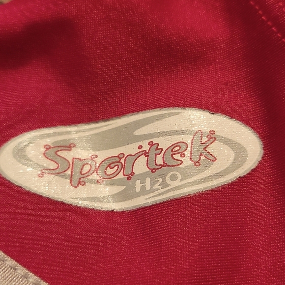 Sportek red one piece swimsuit - Picture 5 of 5